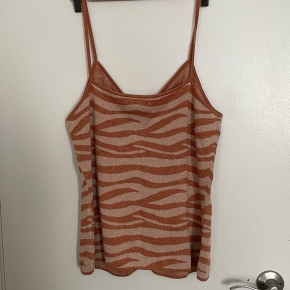 Anthropologie Tiger Print Knit Cami - Picture 2 of 5